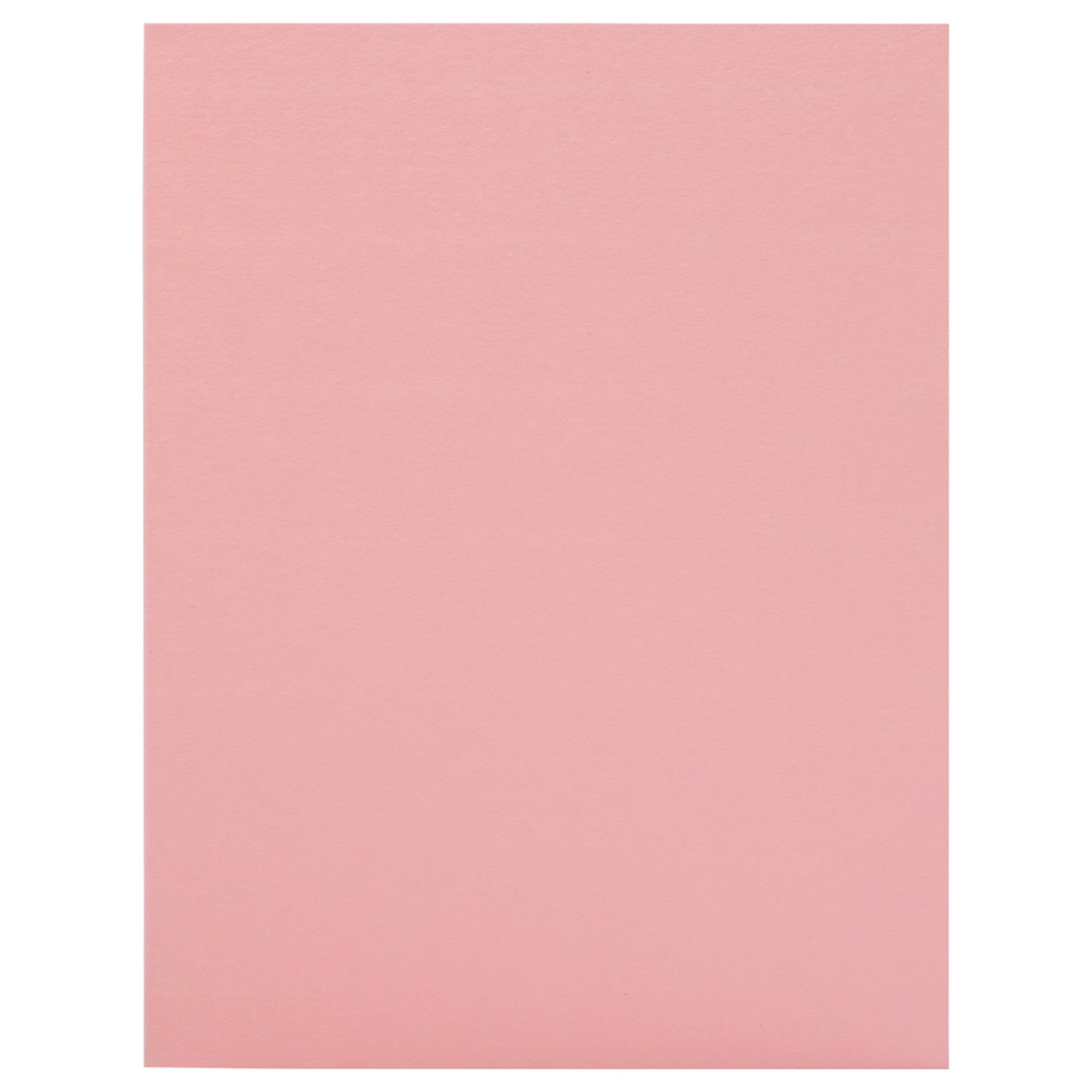 JAM Paper A2 Baby Pink Pastel Blank Foldover Cards, 100ct.